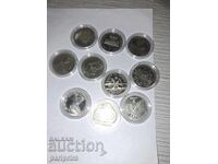 10 pcs. JUBILEE COINS OF 2 BGN EACH. BZC of 1 cent.