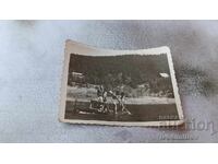 Photo Youth on a raft in the Vasil Kolarov Dam 1954