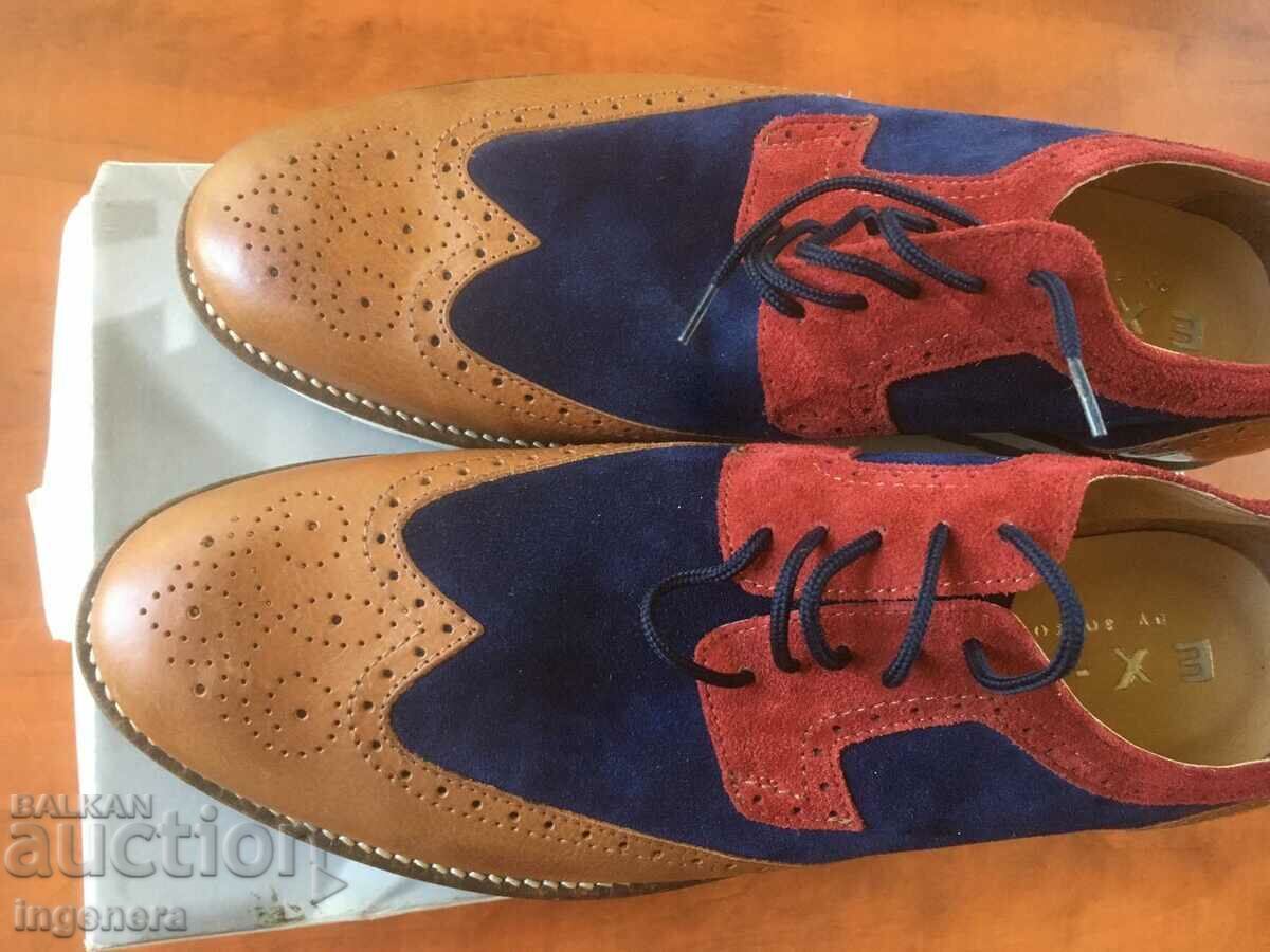 SHOES LEATHER STYLISH NEW-ANTEOS SHOES-45 ROOM with price 75.00 BGN | € 38.35 SHOES LEATHER STYLISH NEW-ANTEOS SHOES-45 ROOM with price 75.00 BGN | € 38.35