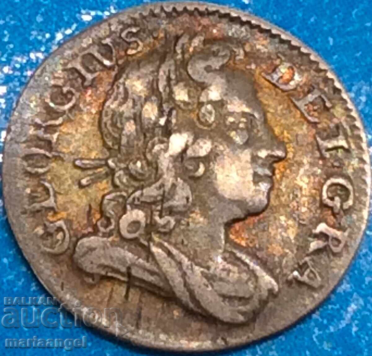 Great Britain 1 pence 1718 Maundy George I 1714-1727 Ag