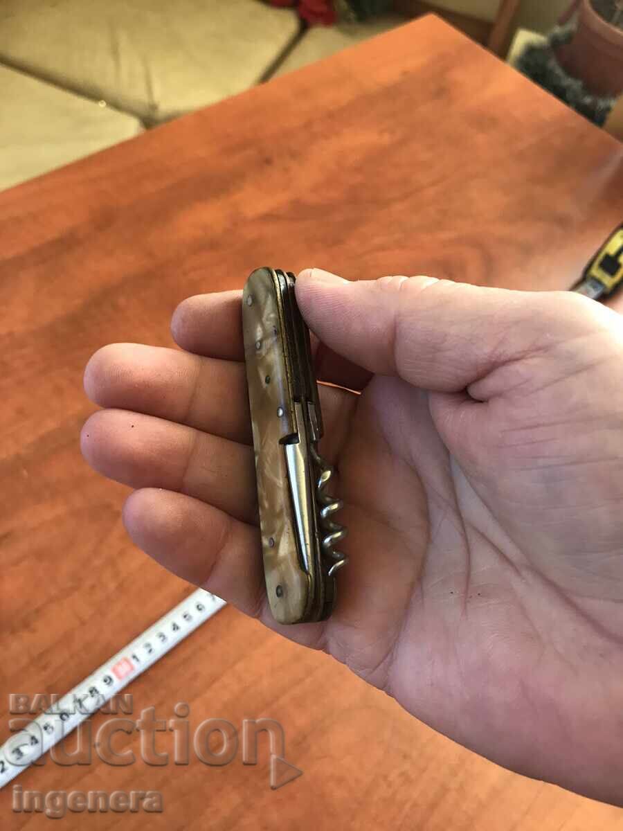 FOLDING KNIFE, OLD BLADE, WOODEN HANDLE - 5 FOLDING KNIFE, OLD BLADE, WOODEN HANDLE - 5