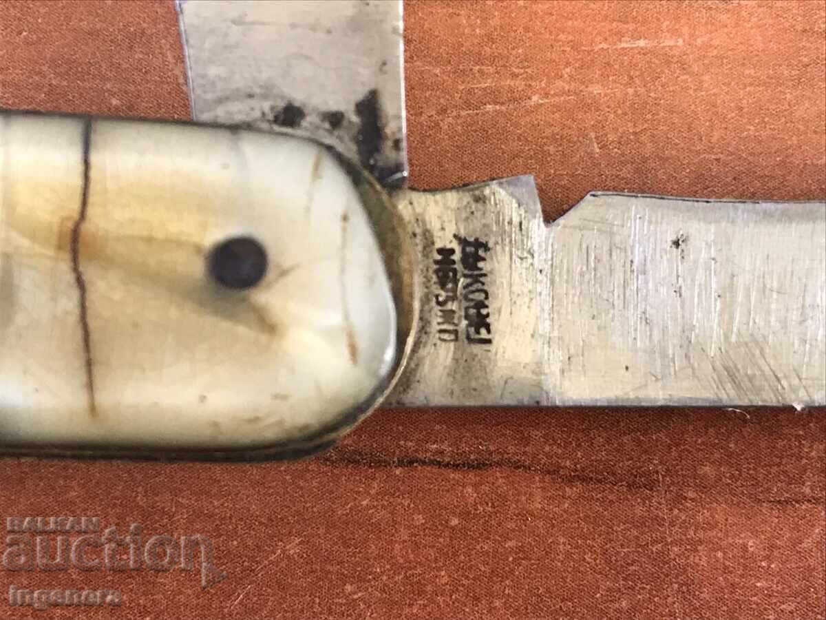 FOLDING KNIFE, OLD BLADE, WOODEN HANDLE - 5 FOLDING KNIFE, OLD BLADE, WOODEN HANDLE - 5