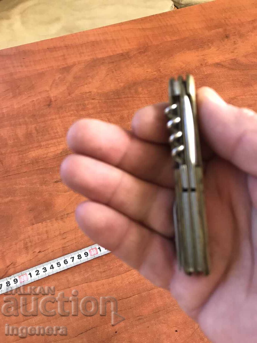 FOLDING KNIFE, OLD BLADE, WOODEN HANDLE - 7 FOLDING KNIFE, OLD BLADE, WOODEN HANDLE - 7