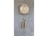 Old German wall clock with weights - Harmle - Antique