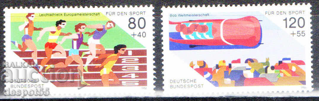 1986. Γερμανία. Αθλητισμός. 1986. Γερμανία. Αθλητισμός.