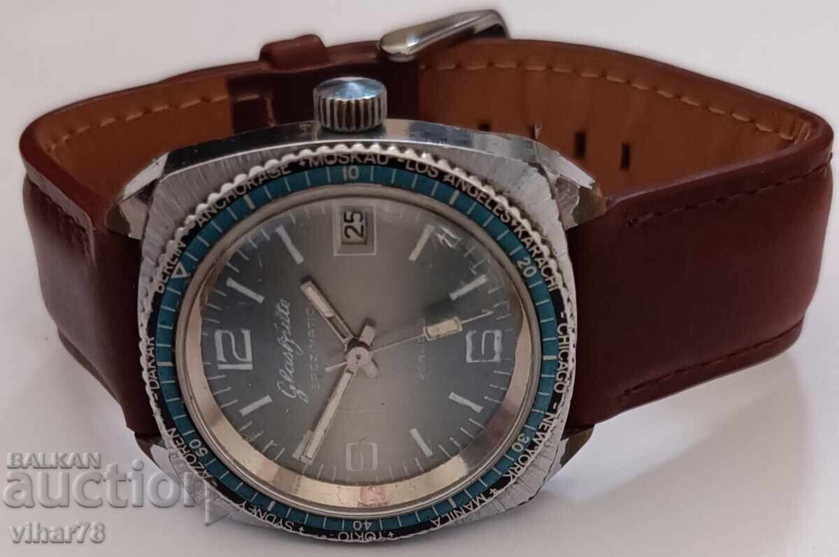 Delivery of RARE MEN'S WATCH GUB-GLASHUTTE-WITH WORLD TIME Delivery of RARE MEN'S WATCH GUB-GLASHUTTE-WITH WORLD TIME
