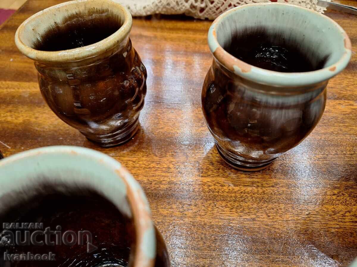 Ceramic wine glasses retro social. with price 9.00 BGN | € 4.60 Ceramic wine glasses retro social. with price 9.00 BGN | € 4.60