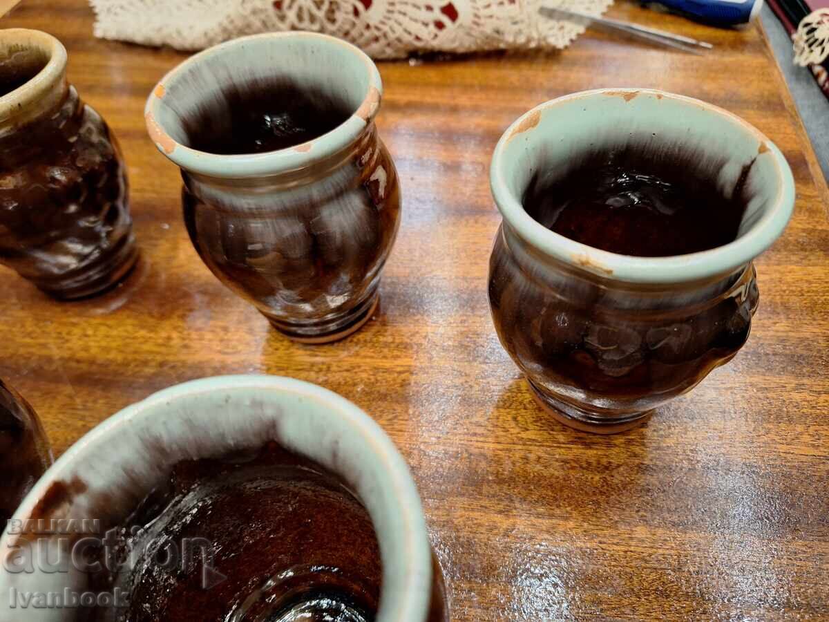 Auction Ceramic wine glasses retro social. Auction Ceramic wine glasses retro social.