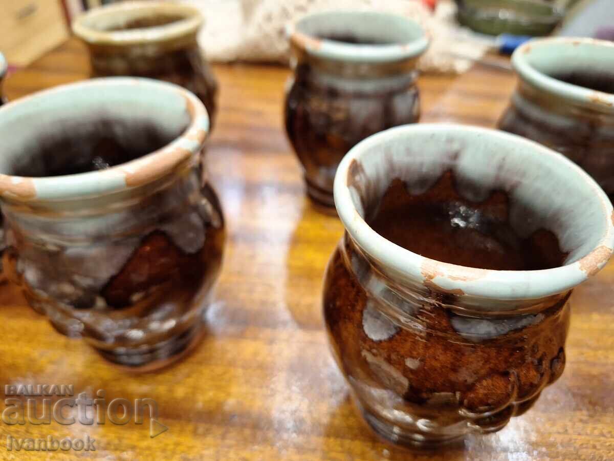 Delivery of Ceramic wine glasses retro social. Delivery of Ceramic wine glasses retro social.