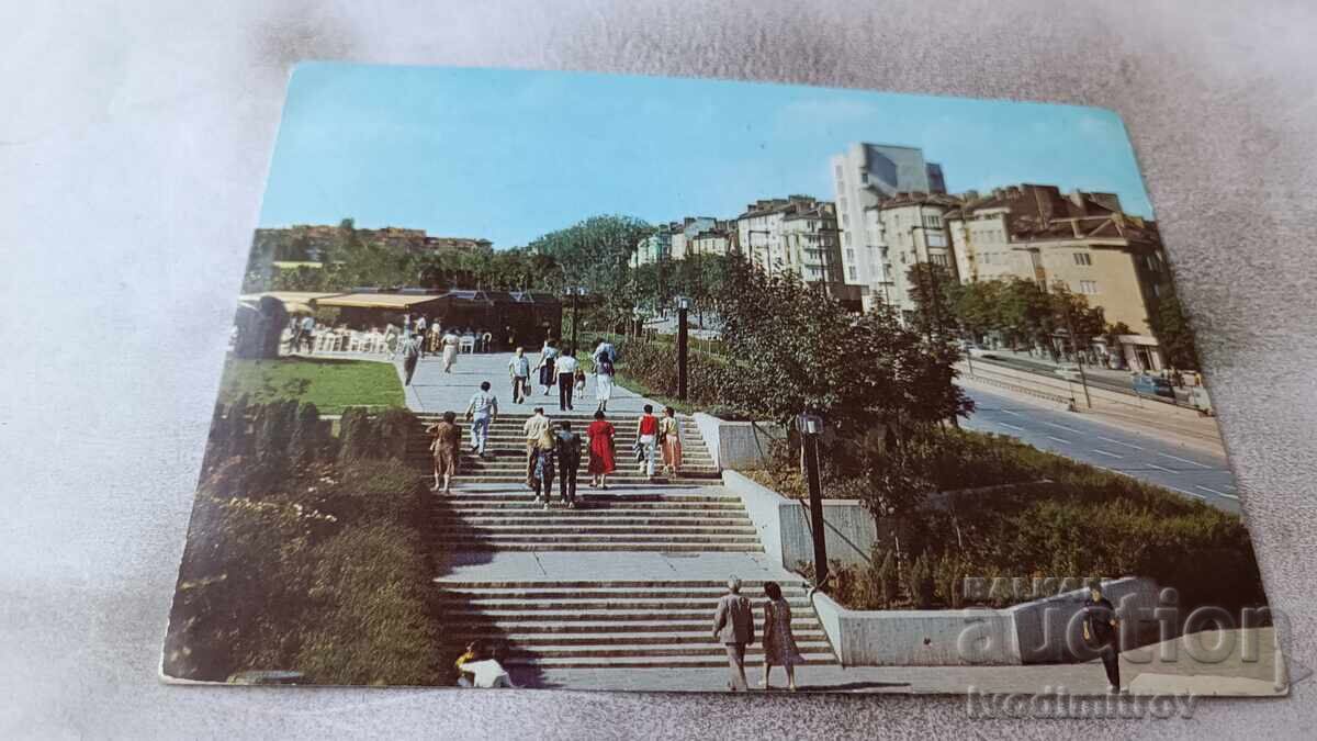 Carte poștală Bulevardul Sofia Fritjof Nansen 1987