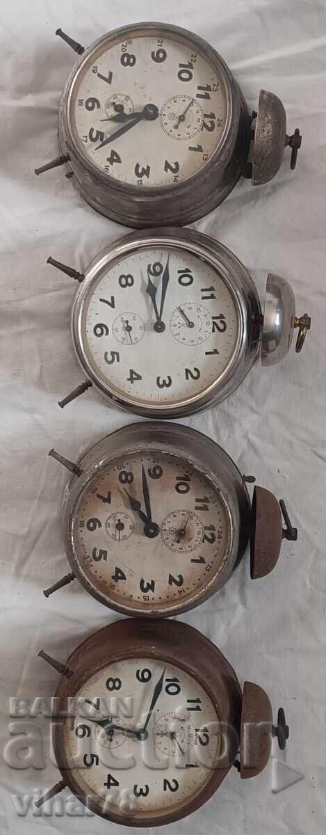 Lot of four alarm clocks - not working for repair or replacement with price 99.99 BGN | € 51.12