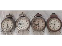 Lot of four alarm clocks - not working for repair or replacement