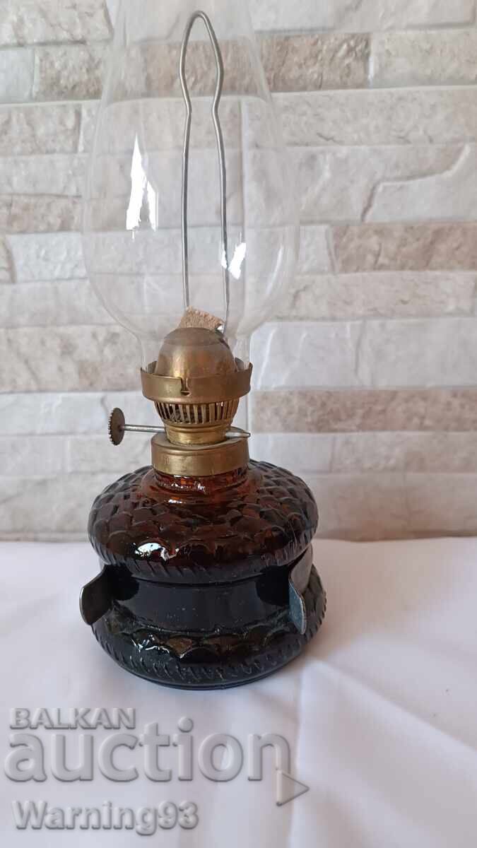 Auction Old kerosene lamp - Bulgarian production from the socialist - brown Auction Old kerosene lamp - Bulgarian production from the socialist - brown