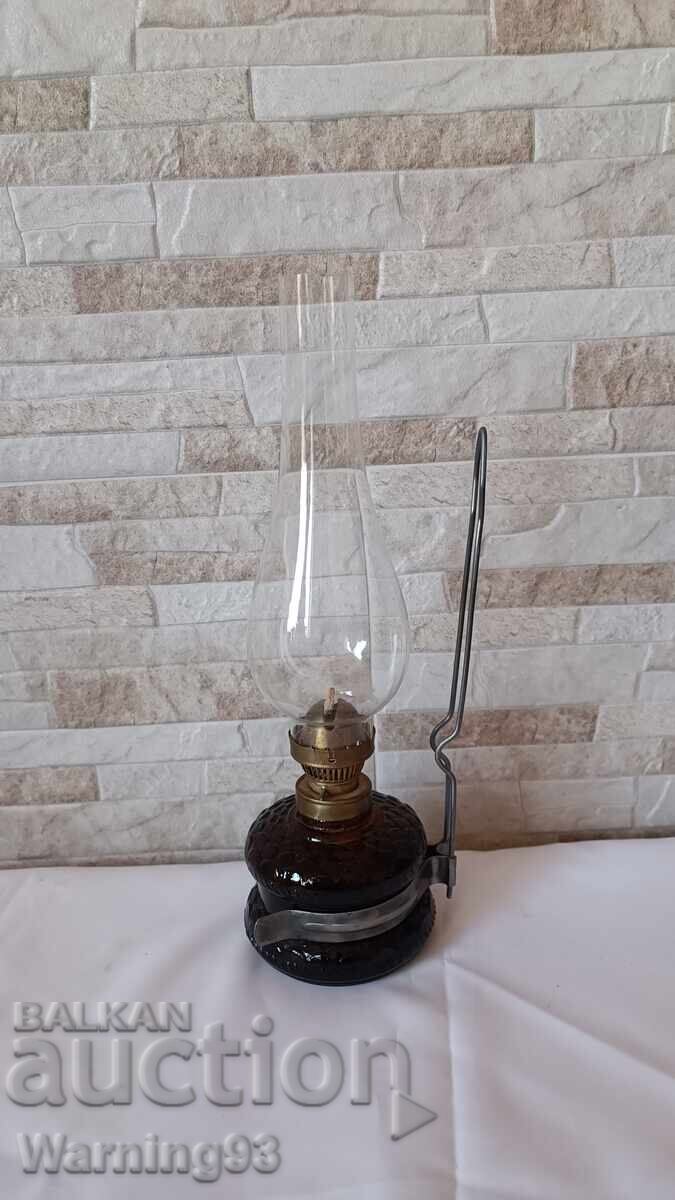 Delivery of Old kerosene lamp - Bulgarian production from the socialist - brown Delivery of Old kerosene lamp - Bulgarian production from the socialist - brown