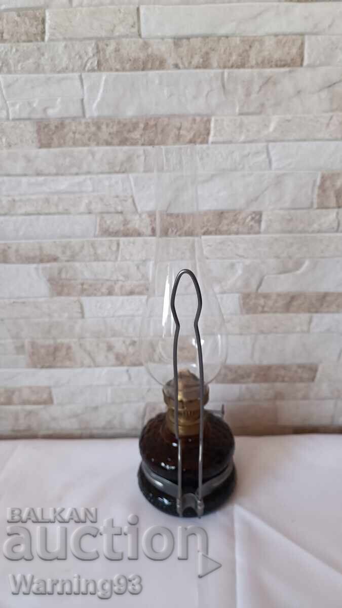 Old kerosene lamp - Bulgarian production from the socialist - brown - 5 Old kerosene lamp - Bulgarian production from the socialist - brown - 5