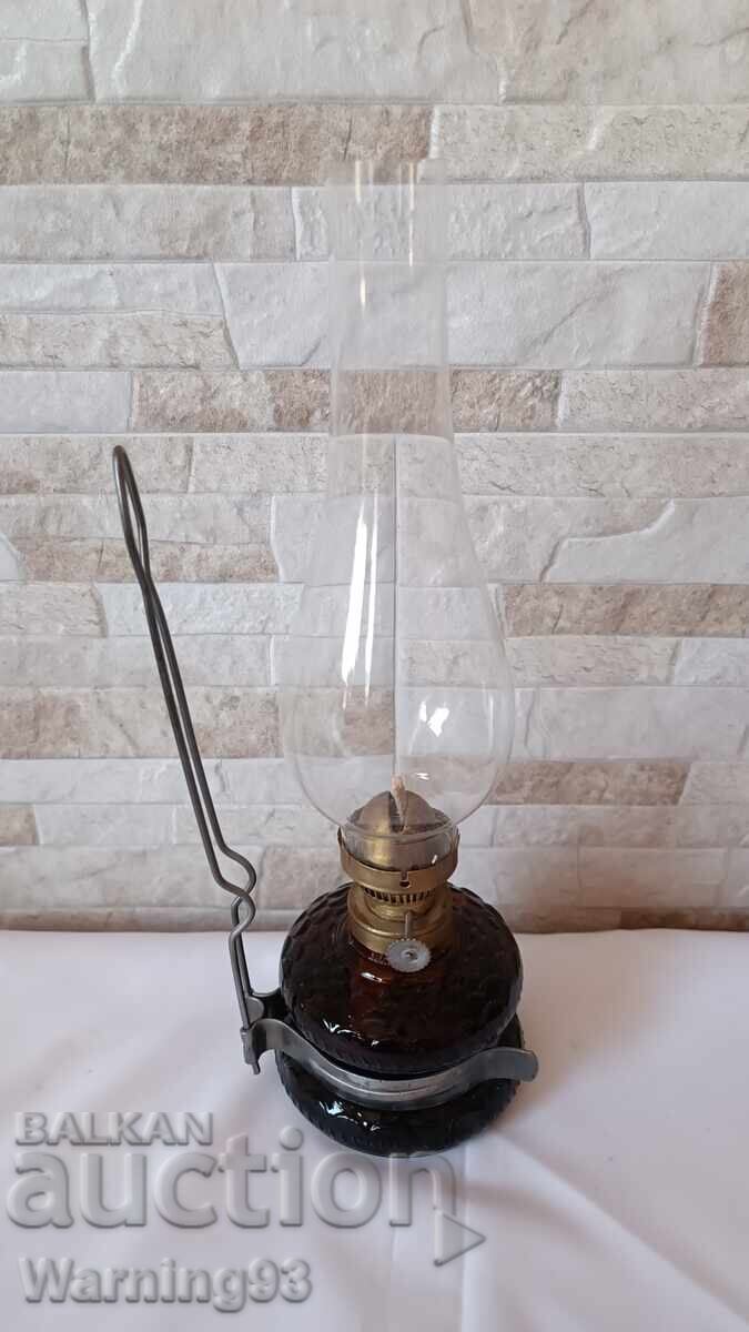 Old kerosene lamp - Bulgarian production from the socialist - brown - 6 Old kerosene lamp - Bulgarian production from the socialist - brown - 6