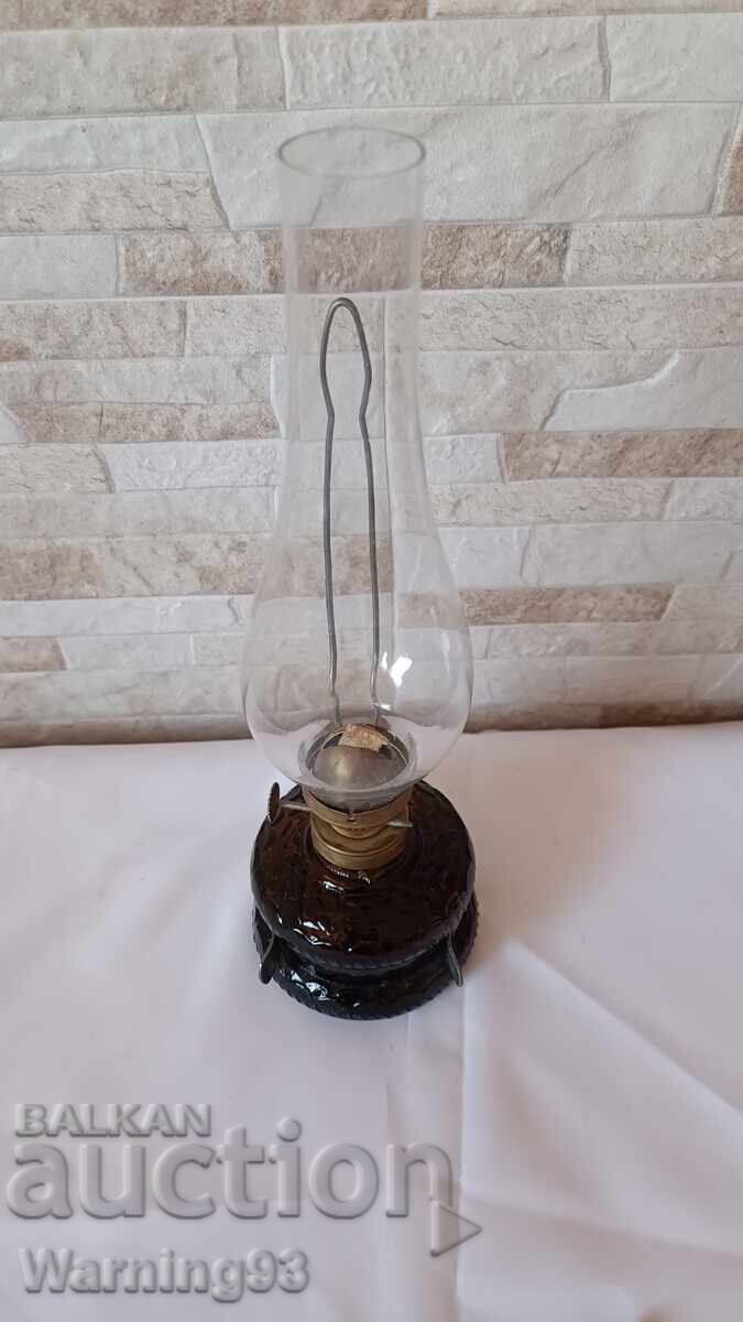 Old kerosene lamp - Bulgarian production from the socialist - brown - 7 Old kerosene lamp - Bulgarian production from the socialist - brown - 7