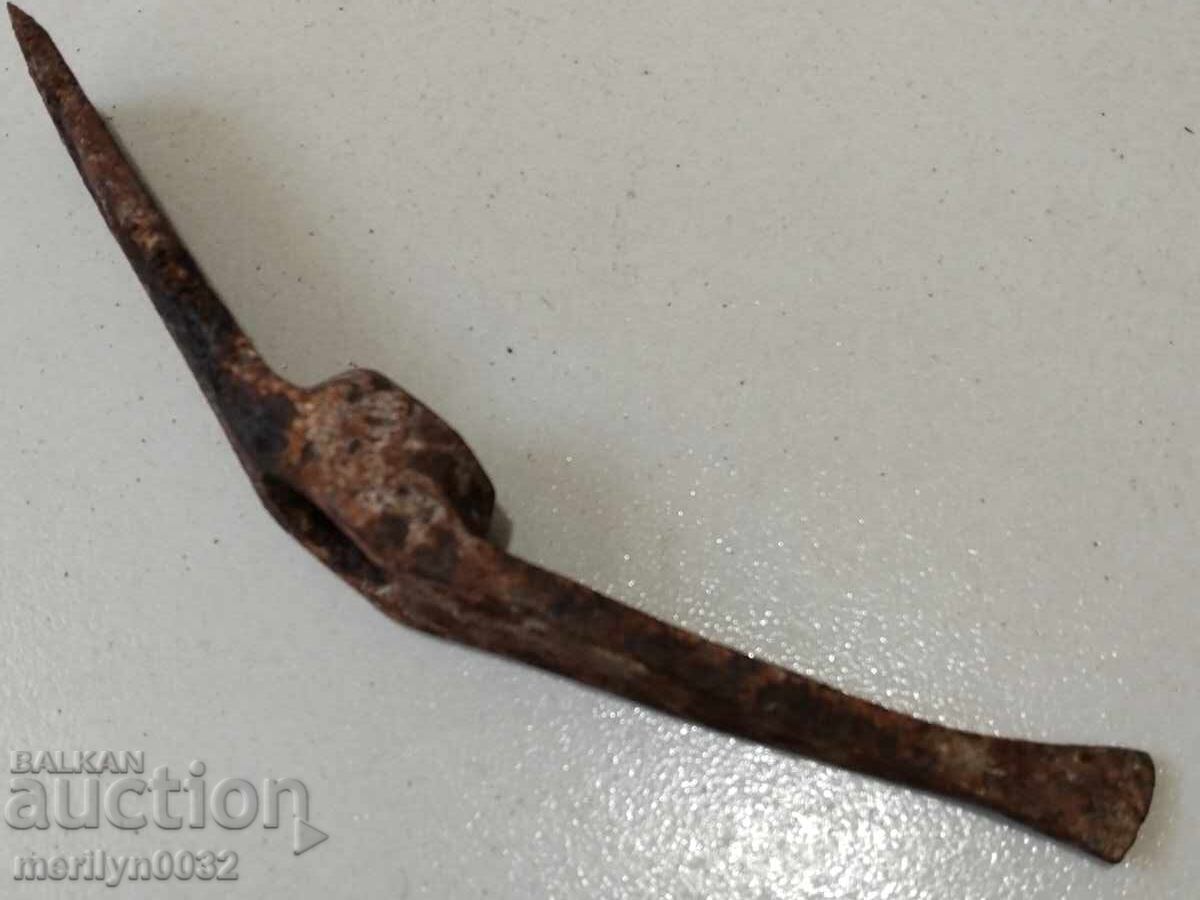 Small Wrought Pickaxe Tool Wrought Iron Primitive with price 46.00 BGN | € 23.52