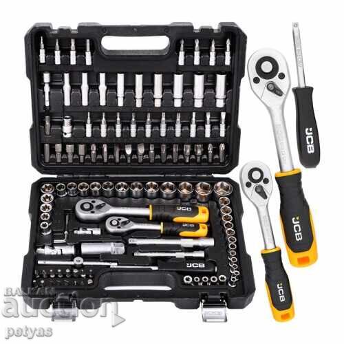 Παράδοση Gedore 108 μέρη 1/4", 3/8", 4-22 mm JCB Παράδοση Gedore 108 μέρη 1/4", 3/8", 4-22 mm JCB