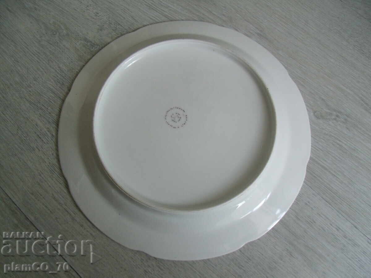 Delivery of №*7823 old porcelain plate - illustration - rabbits