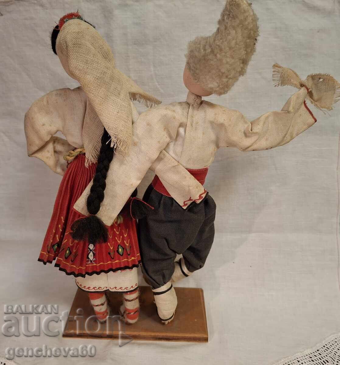Decorative dolls in Bulgarian folk costume 1975 year, "Rachenitsa" with price 40.00 BGN | € 20.45 Decorative dolls in Bulgarian folk costume 1975 year, "Rachenitsa" with price 40.00 BGN | € 20.45