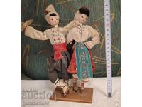 Decorative dolls in Bulgarian folk costume 1975.