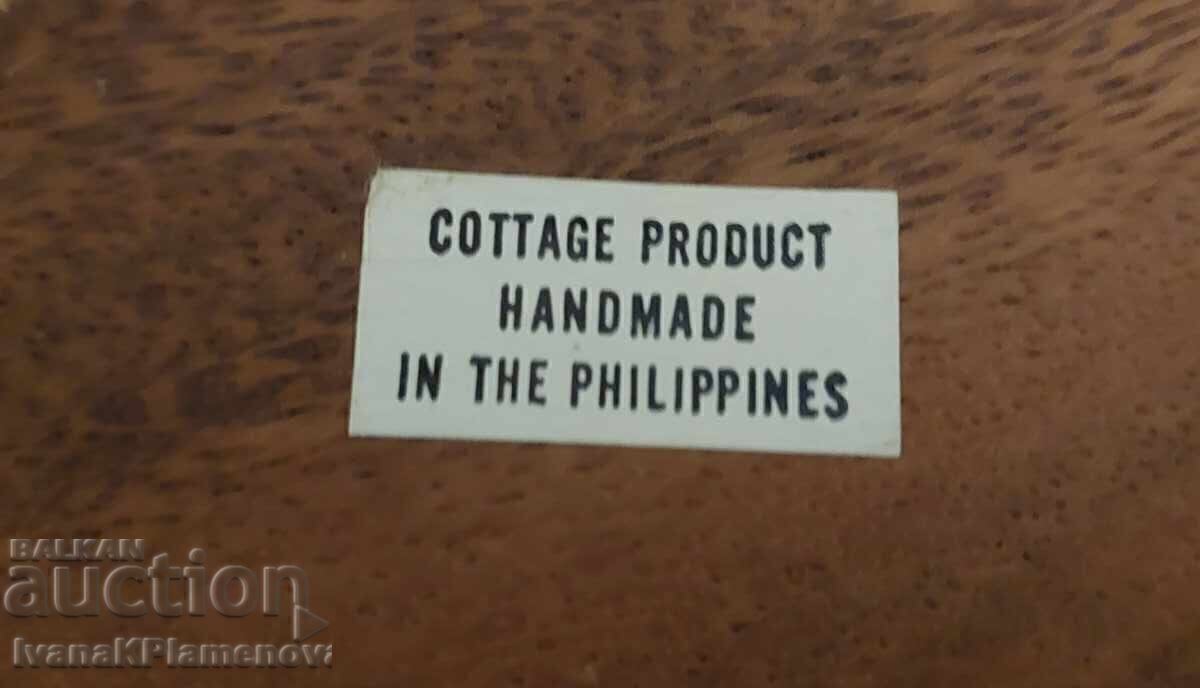 Wood panel Philippines handmade note with price € 7.00 | 13.69 BGN