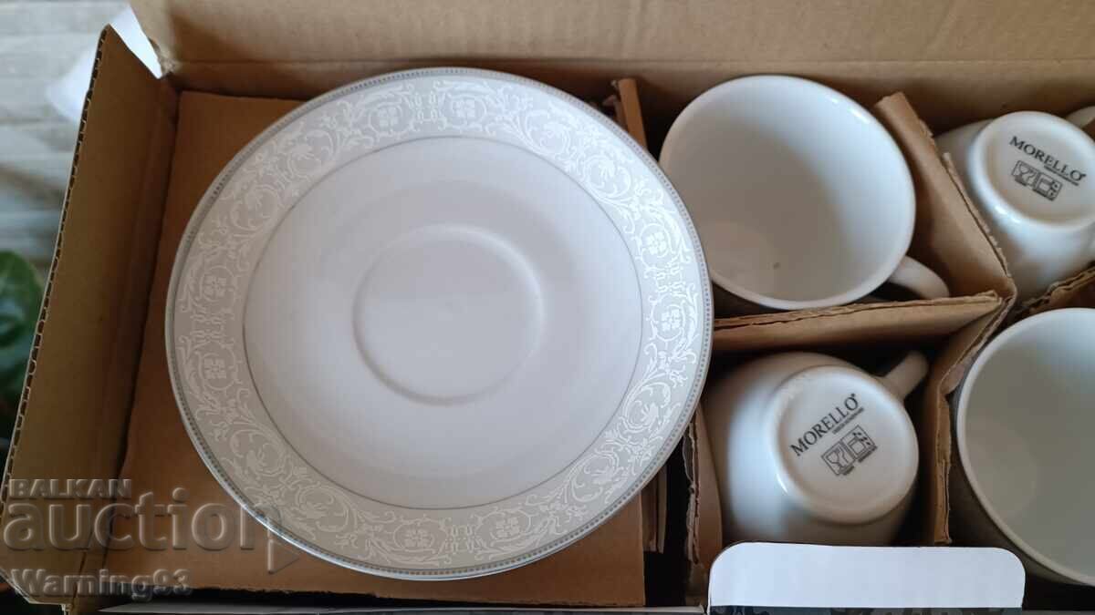 Υπηρεσία τσαγιού ή καφέ - 12 τεμάχια - MORELLO - Ασημί - 5