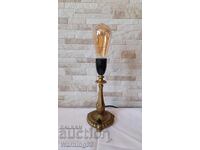 Old brass table lamp - night lamp - Antique - No. 35