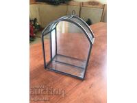 MINI SHOWCASE SHOWCASE GLASS MIRROR BRONZE FRAME