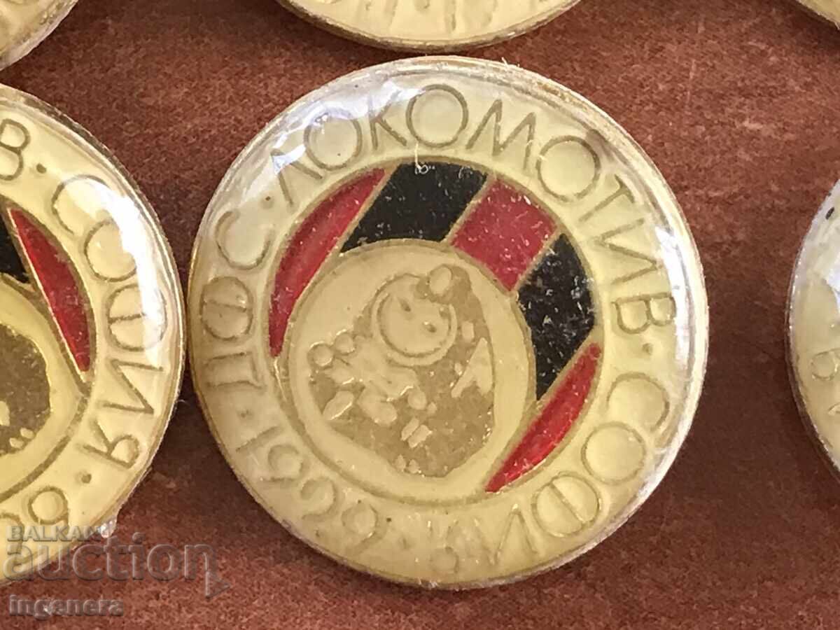 BADGE BADGES-FOOTBALL CLUB LOCOMOTIVE SOFIA - 9 PCS. with price 18.00 BGN | € 9.20
