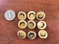 BADGE BADGES-FOOTBALL CLUB LOCOMOTIVE SOFIA - 9 PCS.