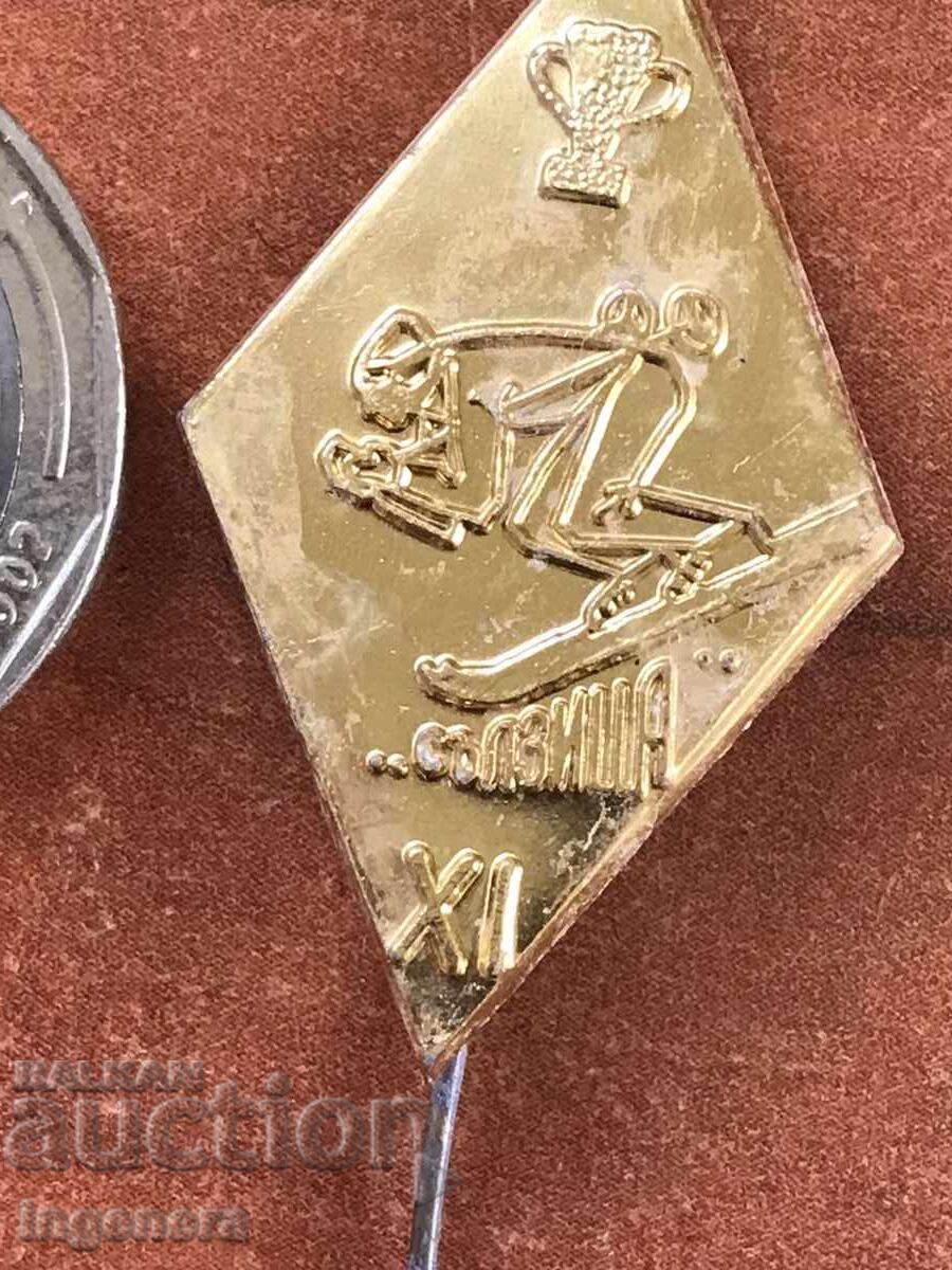 SKI SPORTS BADGE SALZITSA-BULGARIA with price 3.00 BGN | € 1.53 SKI SPORTS BADGE SALZITSA-BULGARIA with price 3.00 BGN | € 1.53