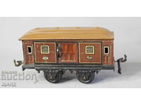 Old German metal toy model train wagon