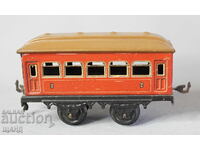 Old German metal toy model train wagon