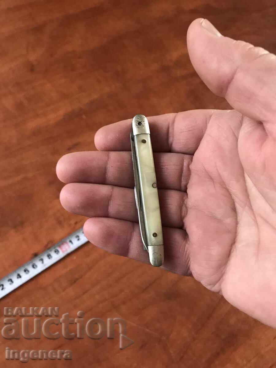 FOLDING KNIFE, OLD SHARP BLADE, MINI-SPINDLE - 5 FOLDING KNIFE, OLD SHARP BLADE, MINI-SPINDLE - 5