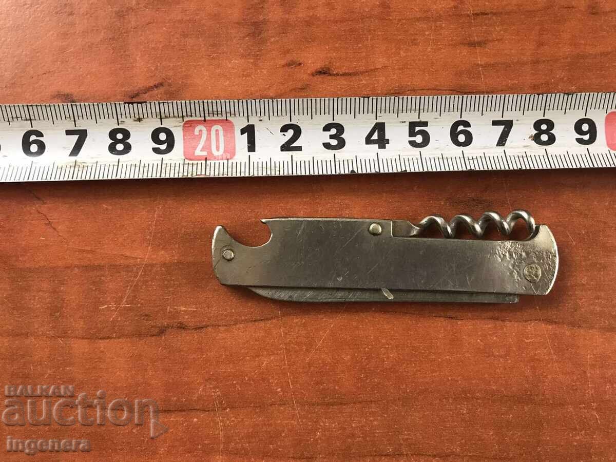FOLDING KNIFE, OLD SHARP BLADE, STEEL - 6