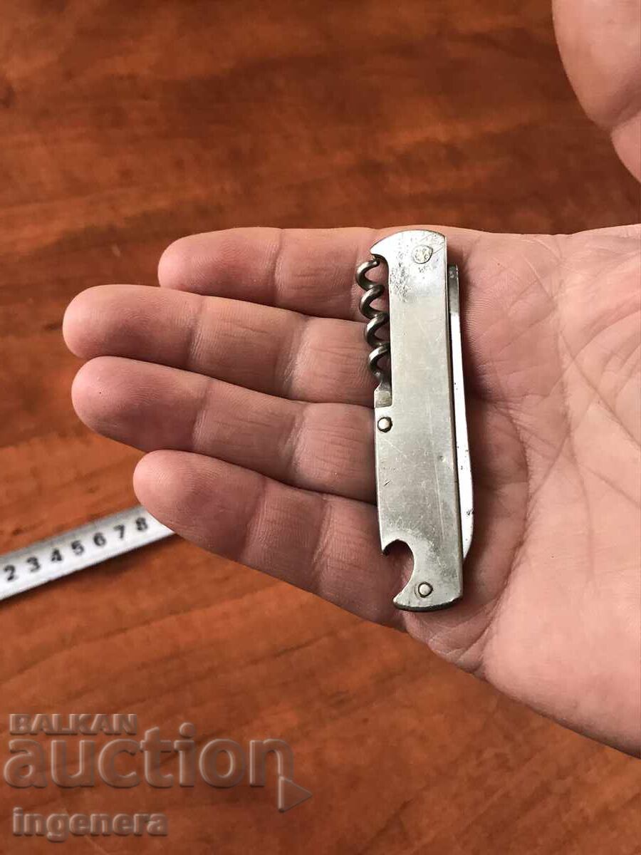 FOLDING KNIFE, OLD SHARP BLADE, STEEL - 7