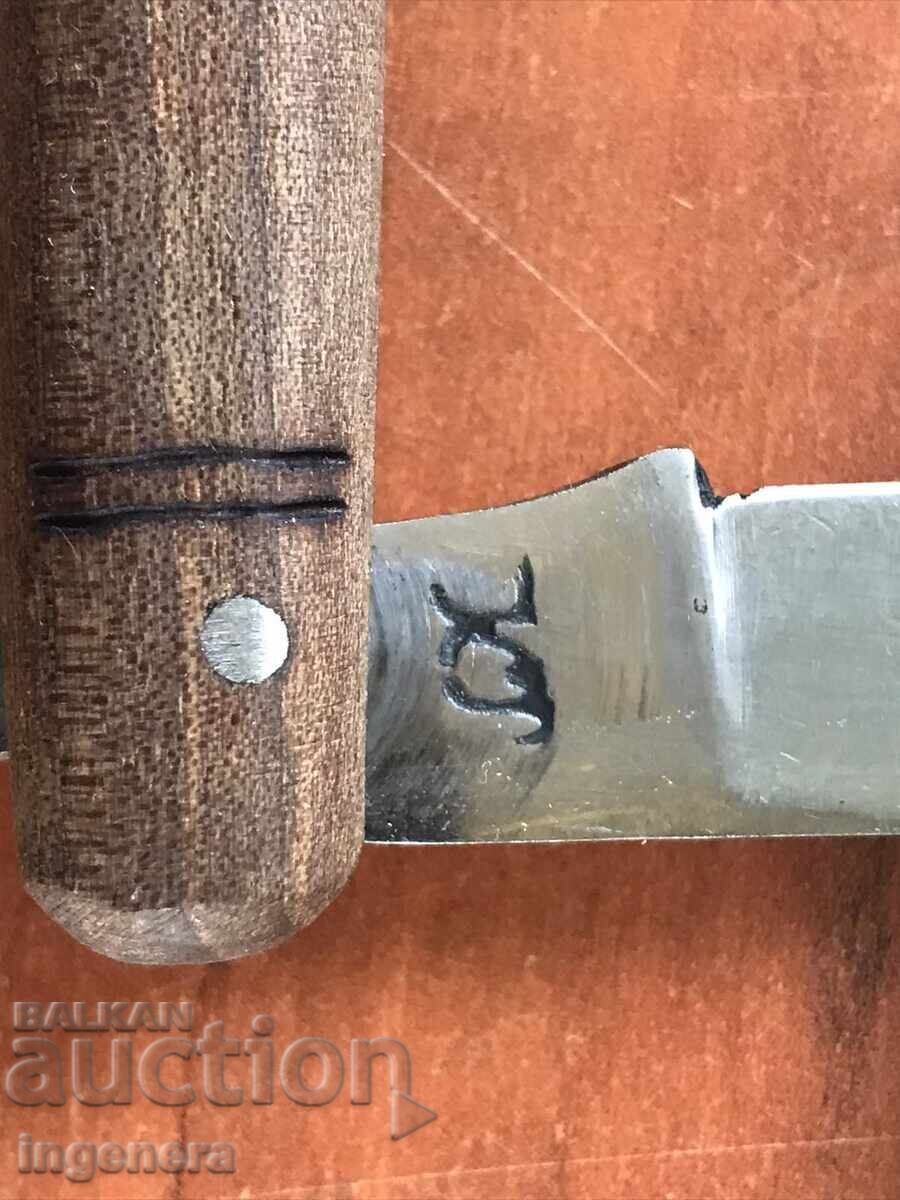 Auction  FOLDING KNIFE, OLD BLADE, MARKED