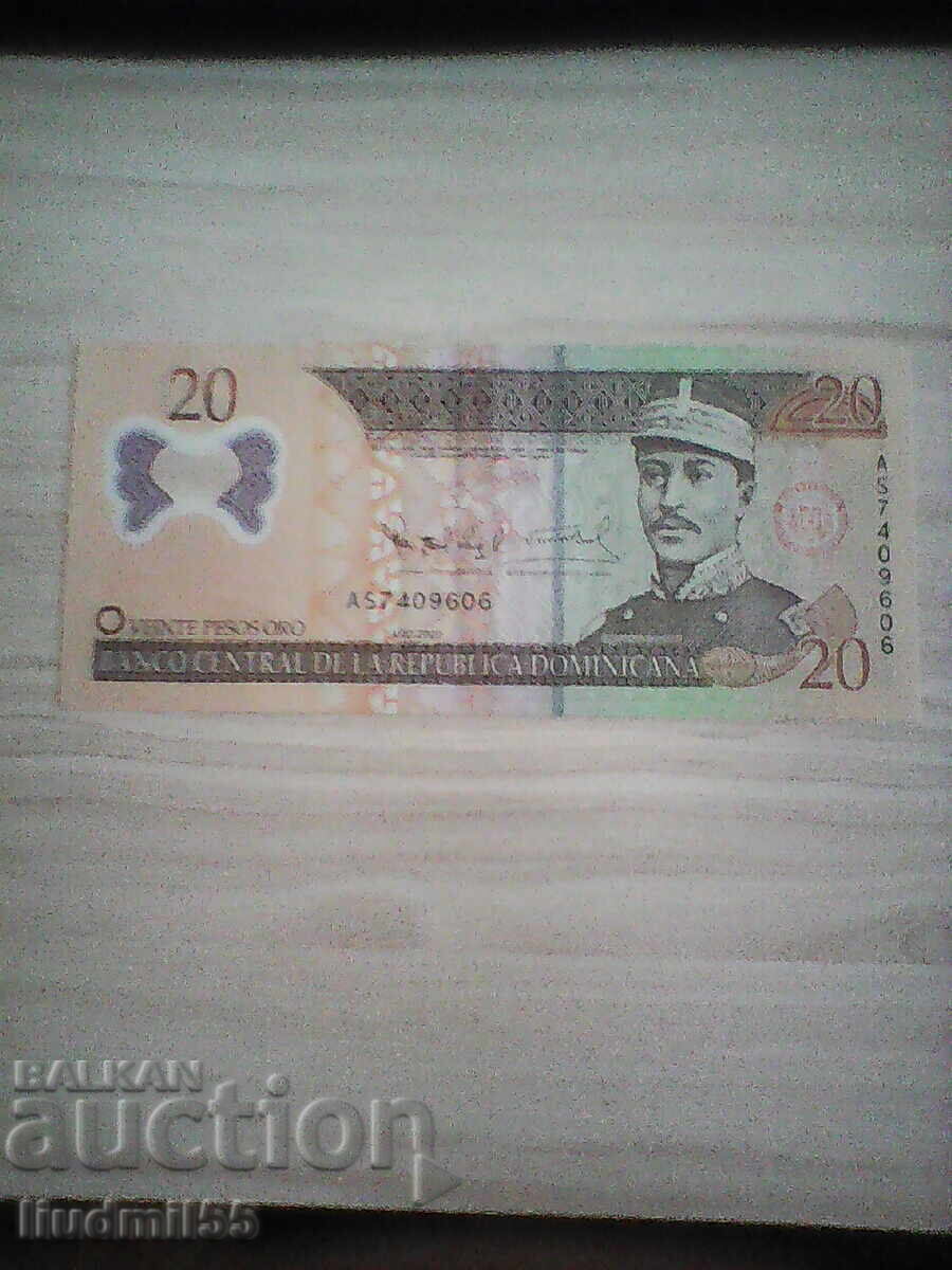 DOMINICAN REPUBLIC - 20 PESOS ORO 2009 POLYMER DOMINICAN REPUBLIC - 20 PESOS ORO 2009 POLYMER
