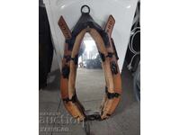 OLD RETRO MIRROR MADE FROM HORSE AMMUNITION