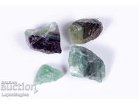 4 pieces of green and violet fluorite 107g #7