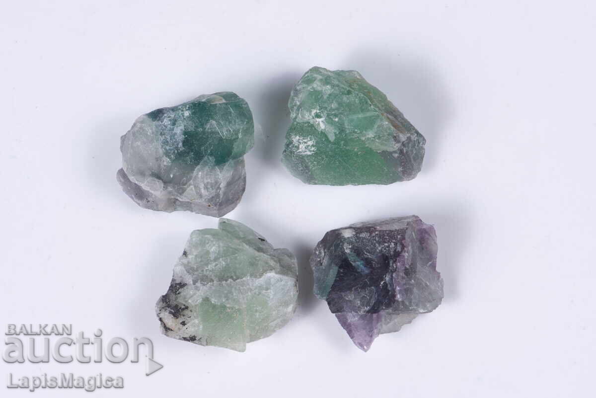 4 pieces of green fluorite 127g #8