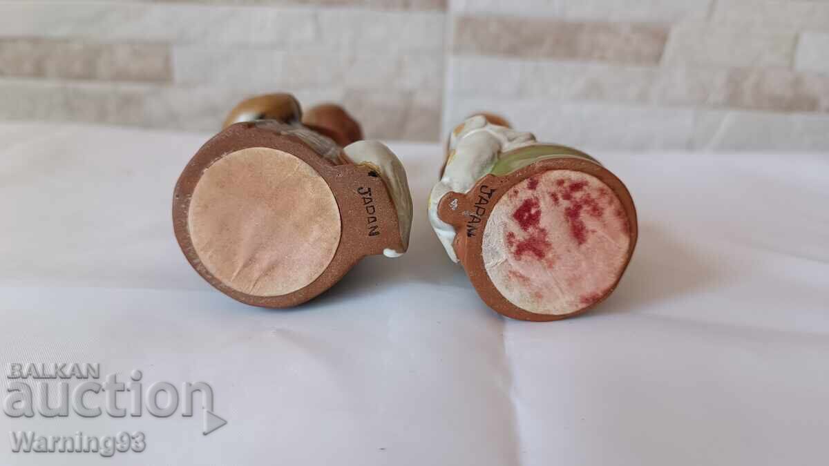 Two ceramic Japanese figures - Women - 7 Two ceramic Japanese figures - Women - 7