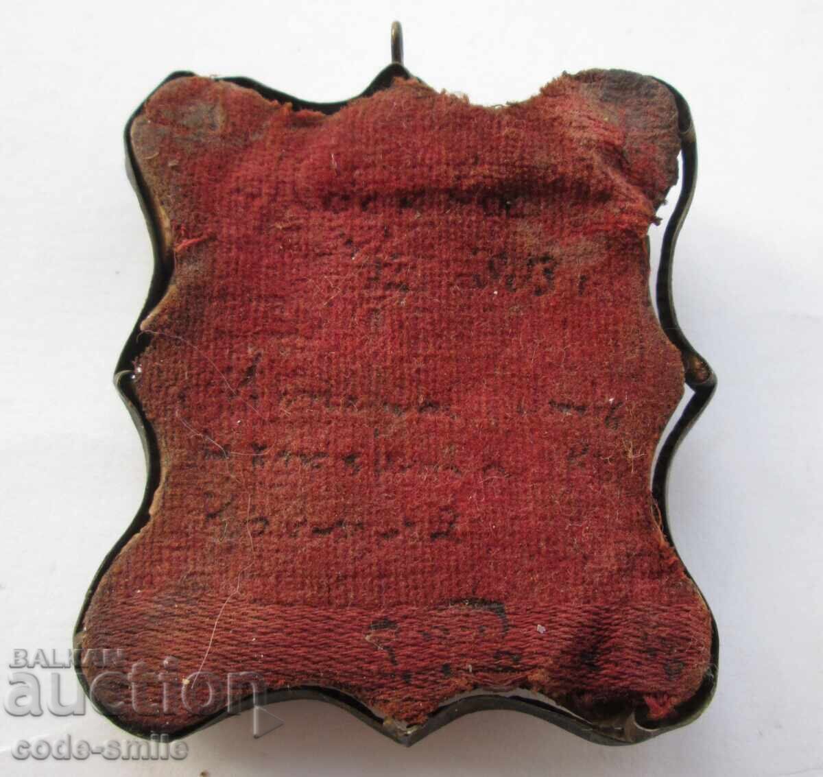 Icoana pictată rusă veche Sf. Nicolae Rusia țaristă secolul al XIX-lea - 6