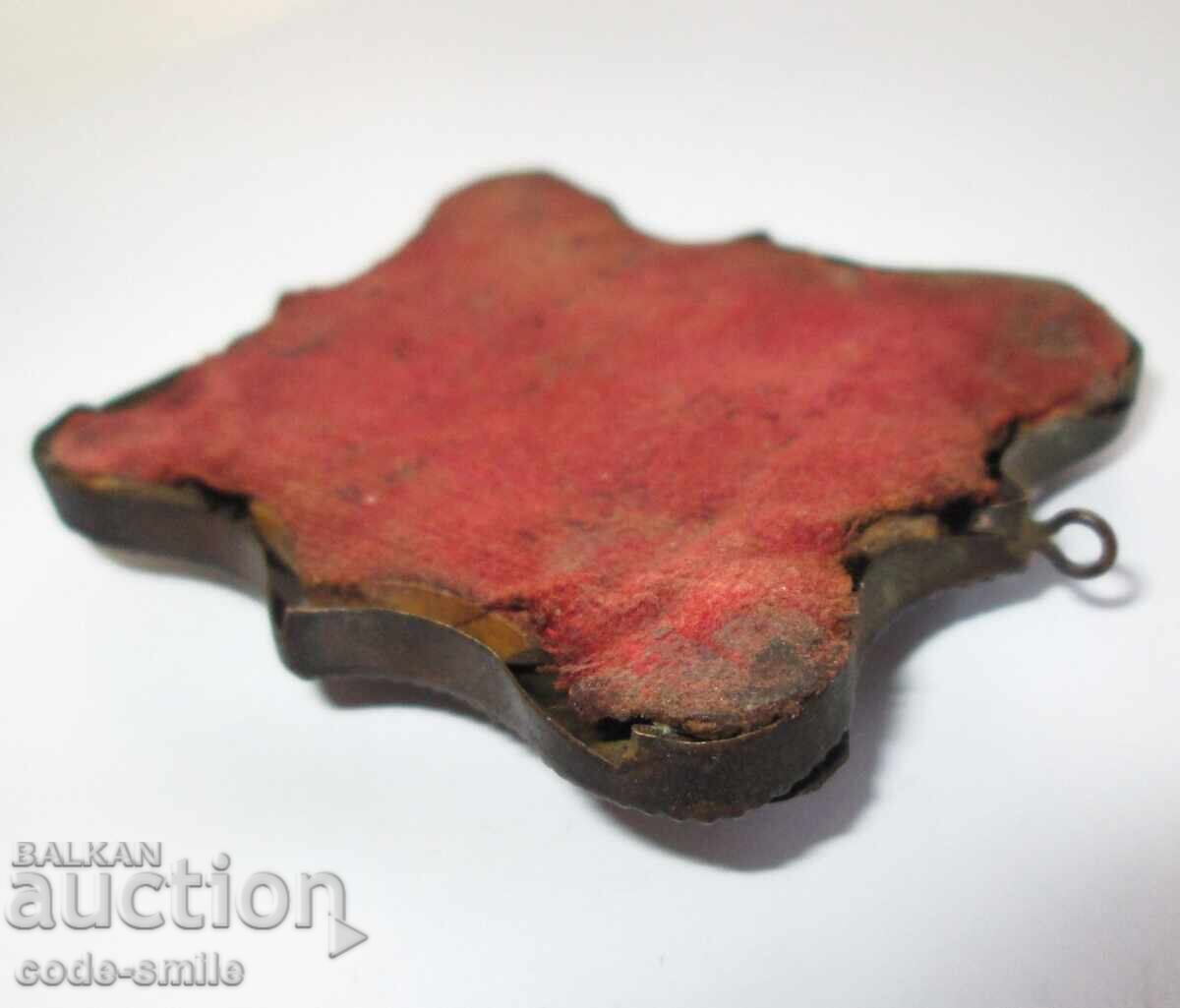 Icoana pictată rusă veche Sf. Nicolae Rusia țaristă secolul al XIX-lea - 7