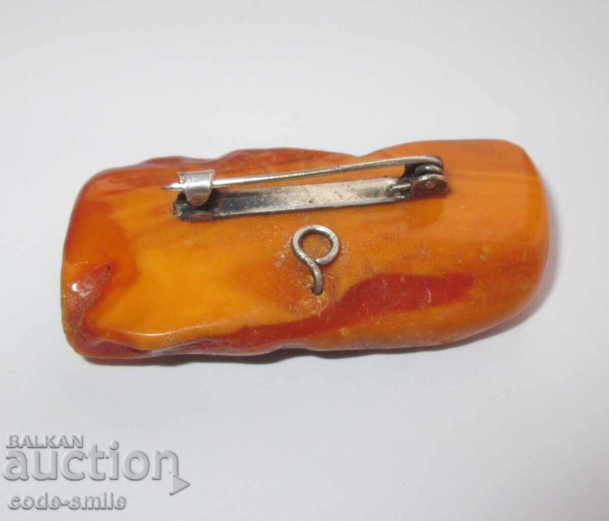 Old ladies' amber brooch, raw amber - 5 Old ladies' amber brooch, raw amber - 5