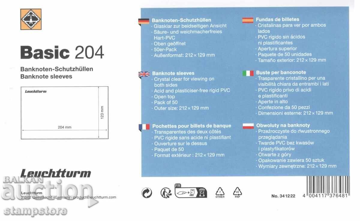 50 pieces of hard PVC protective sheets for banknote certification 50 pieces of hard PVC protective sheets for banknote certification