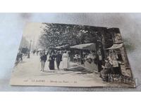 Postcard Le Havre Flower Market 1906