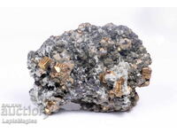 Druse with pyrite, galena, quartz from Bulgaria 780g